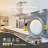 Panel Downlight 6'' Selectable Color Temperature Dimmable Air-Tight IC Rated LED Canless Recessed Lighting Kit