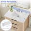 Plateau de meuble-lavabo simple 36 po avec lavabo 36 po