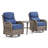 Deb 3-Piece Outdoor Conversation Set with Wicker Swivel Rocking Chairs and Side Table-573899718-573899719