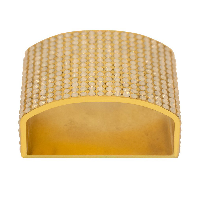 Crystal Studded Napkin Rings Gift Box, Gold