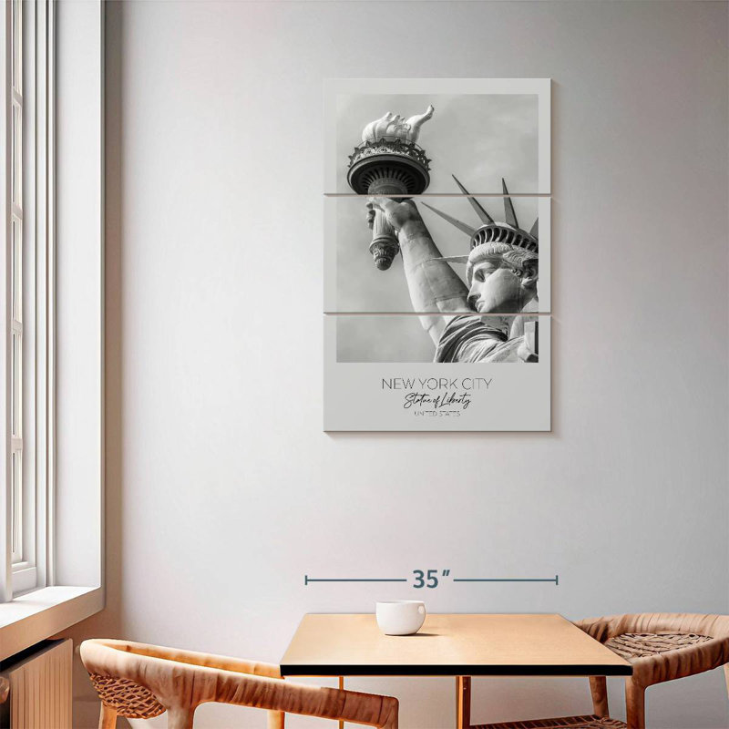 Masam, statue de la liberté de New York en détail, H 57 po x l 36 po