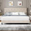Base de lit plateforme robuste avec tête de lit en tissu réglable en hauteur-187940906-187940909