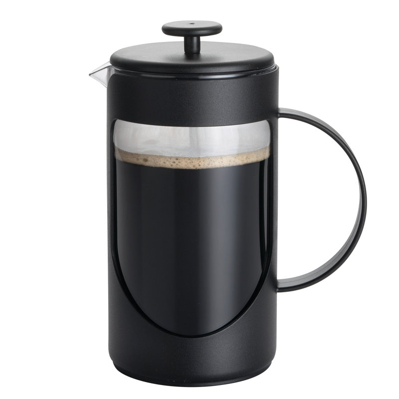 BonJour Ami-Matin French Press Coffee Maker, Black, 8 Cup