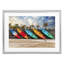«Colorful Kayaks And Palms», reproduction encadrée sous verre, conception de Richard Silver-566774450-566774451