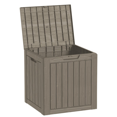 Decksplore 30 Gallons Water Resistant Resin Lockable Deck Box