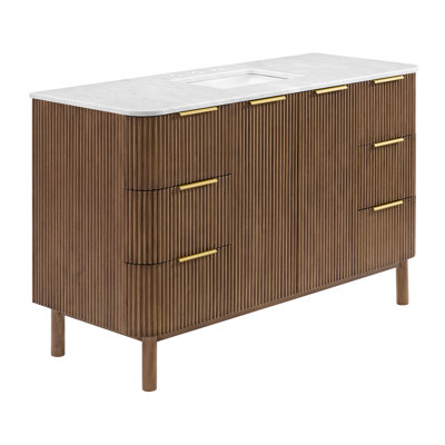 Nova 55" Marble Top Single Sink Vanity