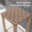 Tabouret de bar extérieur en métal 27,6 po Burleen (ensemble de 2)