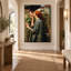 Pre-Raphaelite Woman Smelling Pink Roses Canvas Print-1767315111
