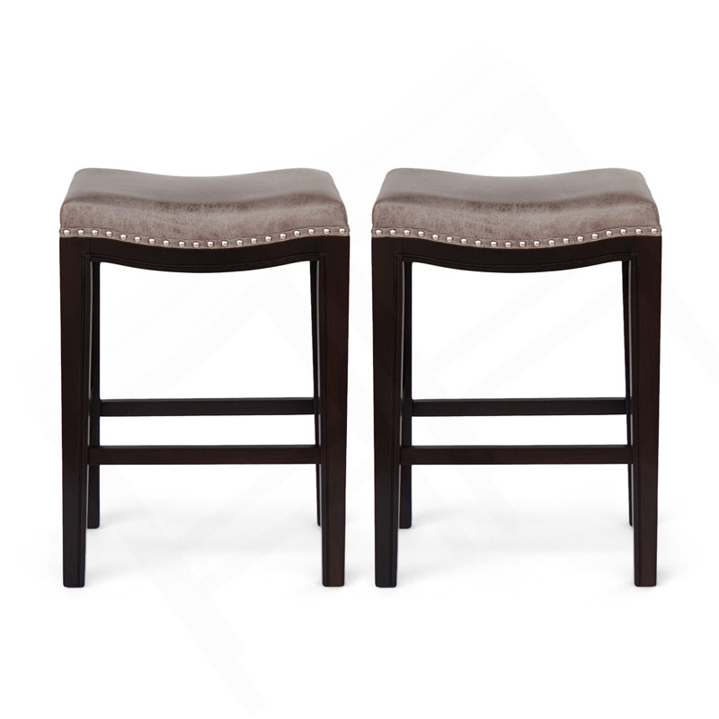Ensemble de 2 tabourets de comptoir Tiffin, Gris