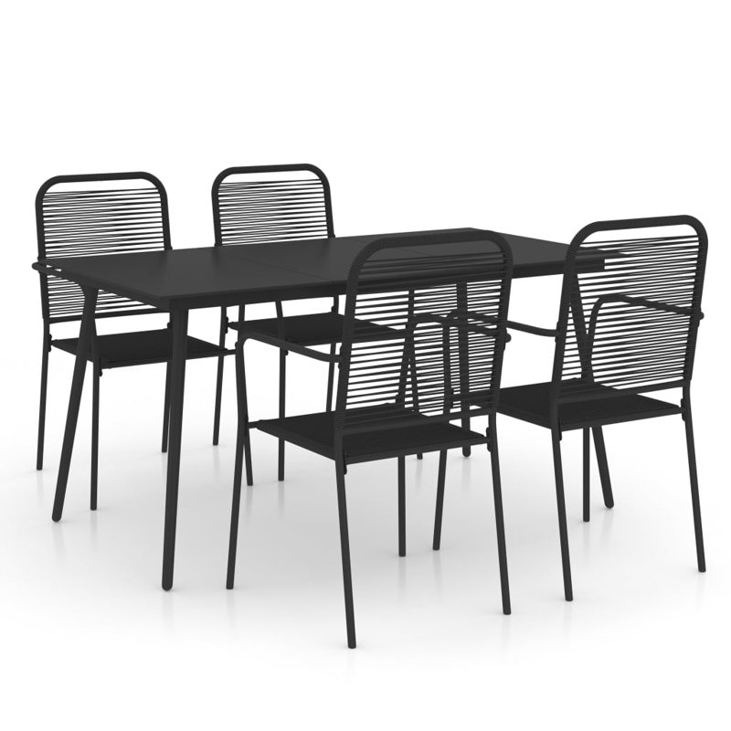 Edita 4 - Person Patio Dining Set with Rectangular Table