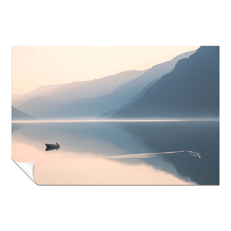 Boat On A Silky Water - No Frame Print, 31cm H x 20cm W