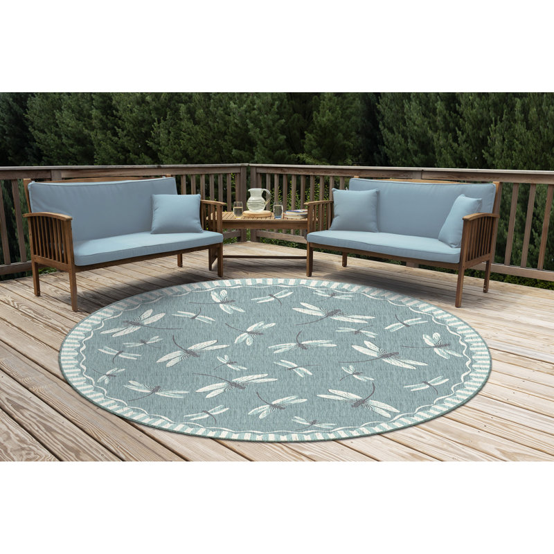 Thornell Indoor / Outdoor Rug, Round 7'10"
