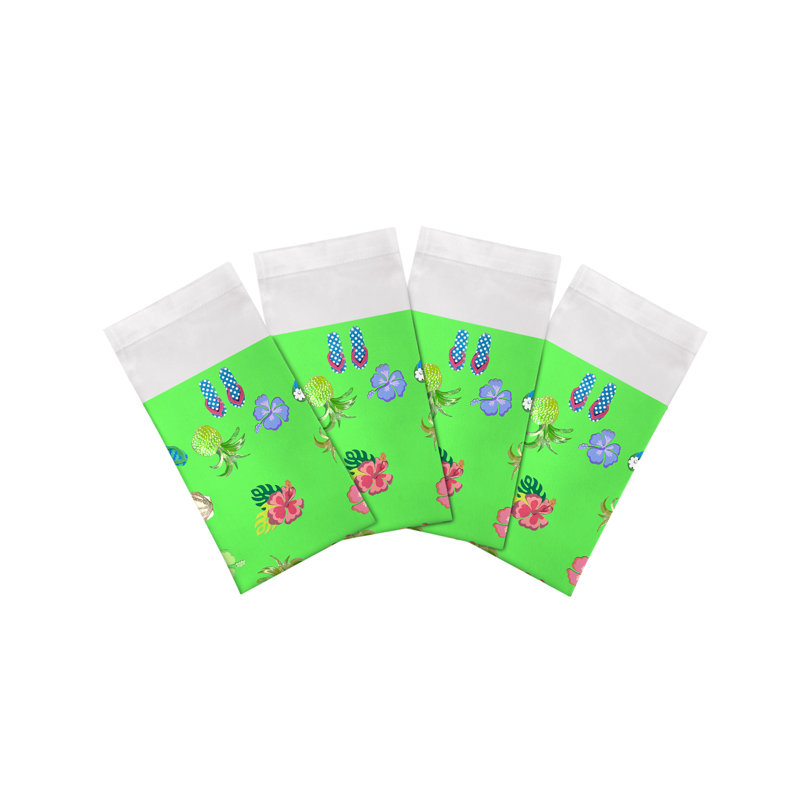 Winter In Florida Cotton Sateen Dinner Napkins, Bright Green