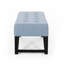 Banc chic avec siège à boutons et forme rectangulaire, H 16,5 po x l 48,45 po x P 17,5 po,