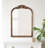 Wooden Vintage Arched Wall Mirror-106331231