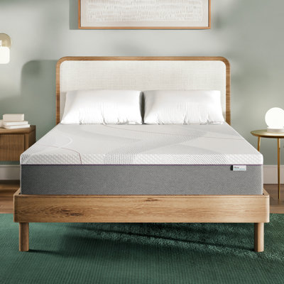 Sleep Innovations Marley 10 Inch Green Tea Gel Memory Foam Mattress, Full Size, Bed in a Box, Medium Firm Feel