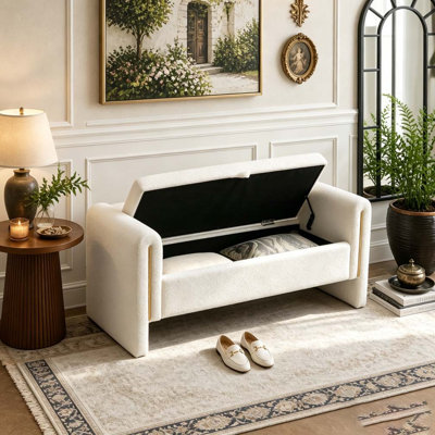 Banc de bout avec accoudoirs et rangement Modern