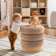 18'' Wide Round Upholstered Pouf Ottoman