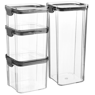 Argon Tableware Food Storage Container - Set of 4 - (3 Sizes)