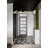 Front Exterior Prehung FiberGlass Door Frosted Glass Manux 8002 Matte Black Top Exterior Window Office Commercial and Residential Doors Entrance Patio Garage-W36 x H80+14-Right-hand Inswing-98195811-98195812-98195814