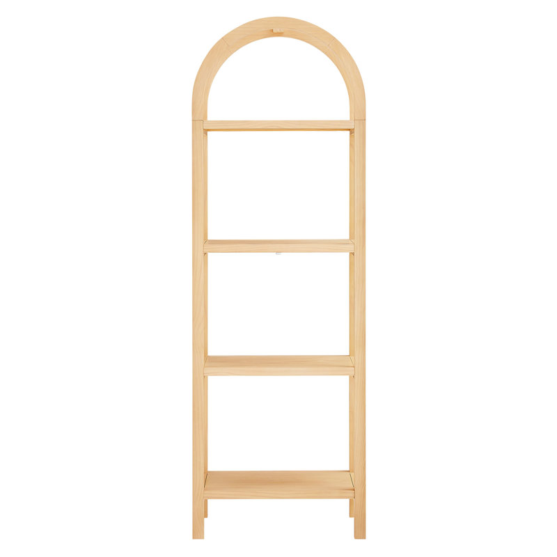 Bibliothèque haute Vexley, Naturel, (4 tablettes) H 72,1 po x l 24 po x P 14,1 po