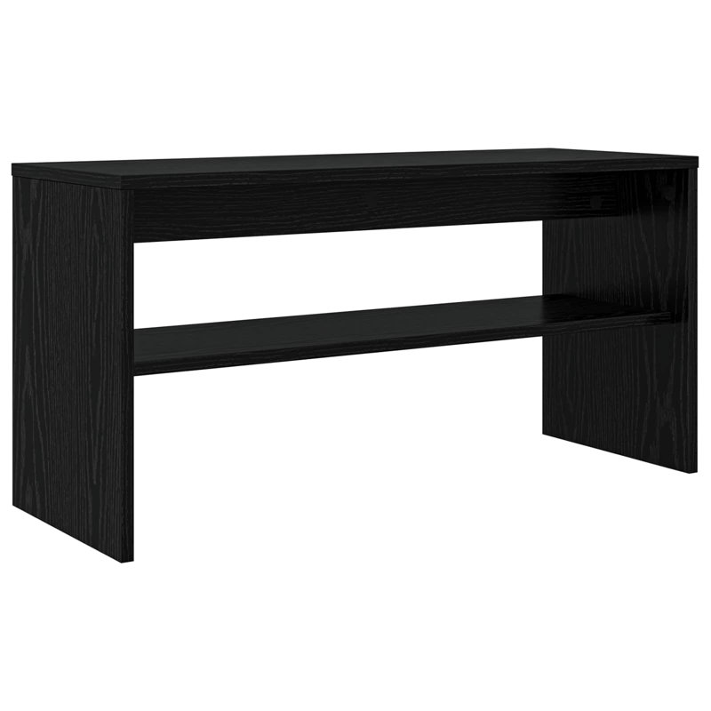TV Stand, 40cm H x 80cm L x 30cm W, Black Oak