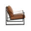 FAUTEUIL Berke - Bronze antique - Cuir-1265844731