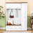 Multi-Functional Hall Tree with Cabinets, Storage Bench, Drawers and Hooks-129991208