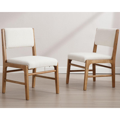 Upholstered Dining Chairs With Rectangular Cushion Back