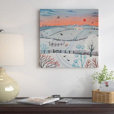 " Sunset Over Winter Hills " by Jo Grundy