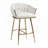 Velvet Upholstered Counter Height Bar Stools-1142915045