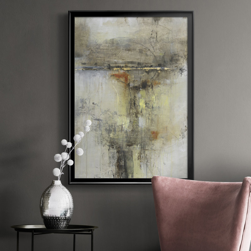 Cross Over I - reproduction d'art sur toile, Cadre noir, H 30,5 po x l 22,5 po x P 1 po