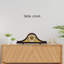 Analog Electric Tabletop Clock Brown Wood