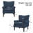 Ameera Upholstered Armchair with Nailhead Trim-107291596