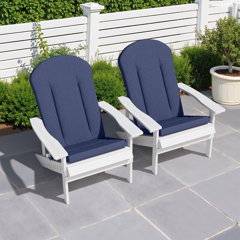 Seat/back Cushion For Adirondack Chair, Sky Blue, 2
