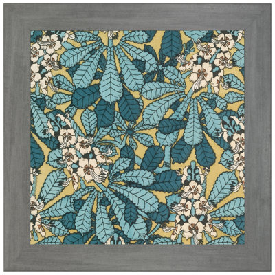 Cadre 12 po x 12 po série gris-gris 741609 de style large, moulure en panneau de fibres à densité moyenne de 2 po, verre et support inclus, cadre mural pour art, affiches ou photos, cadre États-Unis