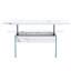 Table basse moderne avec surface relevable et base en marbre blanc-1937312359
