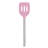 Tovolo Silicone Slotted Turner with Stainless Steel Handle for Everyday Cooking and Flipping, Pink Sorbet