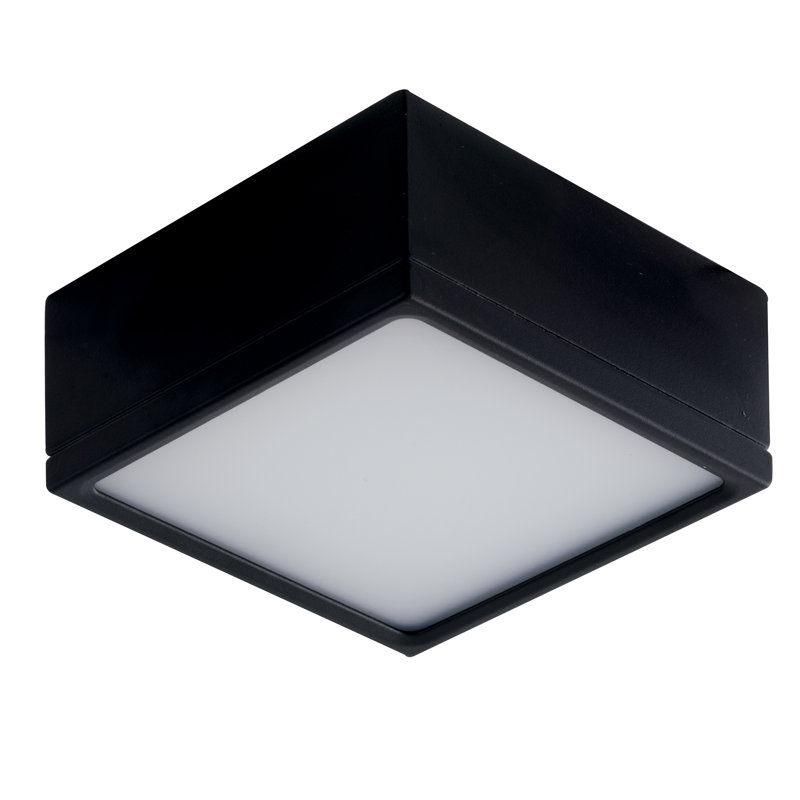 Acrylic LED Flush Mount, Black