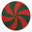 Candy Cane 15" Rd Mat