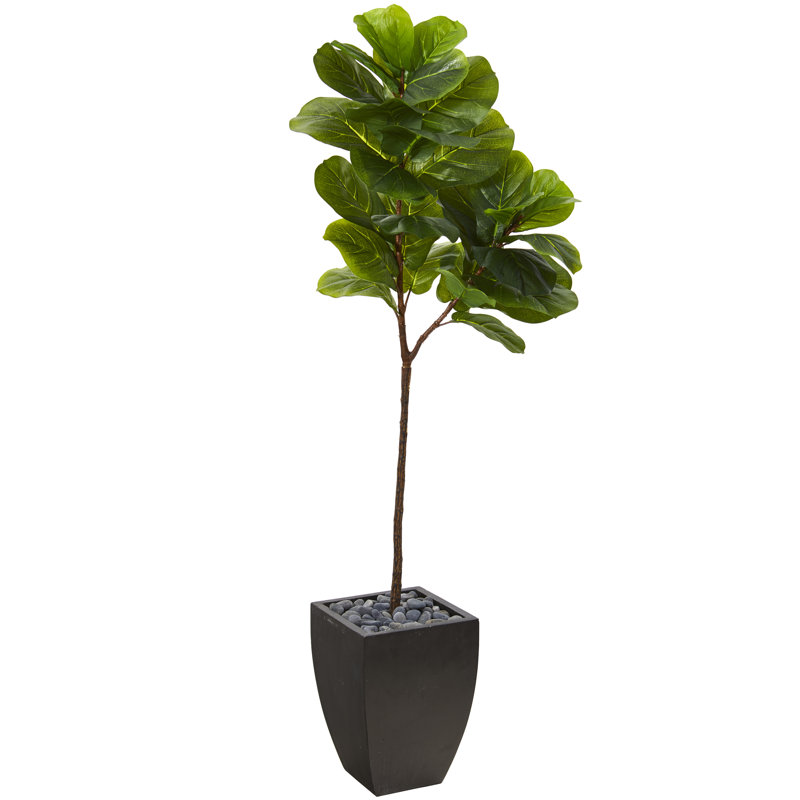 Figuier artificiel en pot, H 66 po x l 13 po x P 9 po