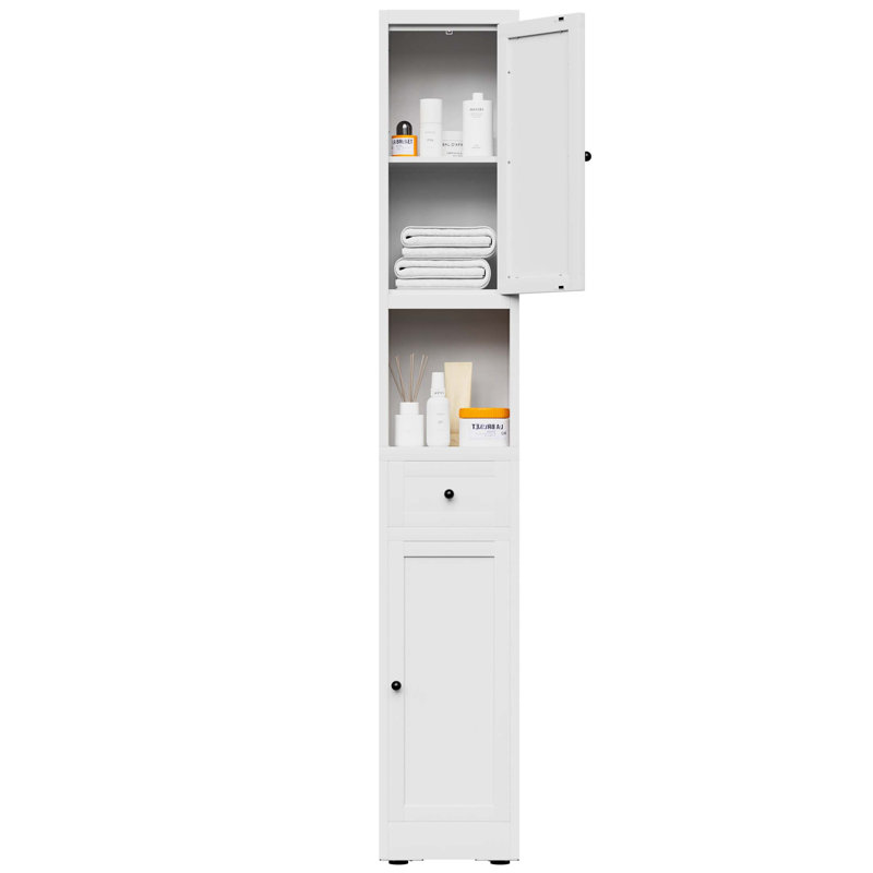 Armoire de rangement autoportante 71 po, White