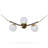 Chianti 39-in Integrated LED ETL Certified Linear Wall Sconce Light with 3 Glass Shades Brass