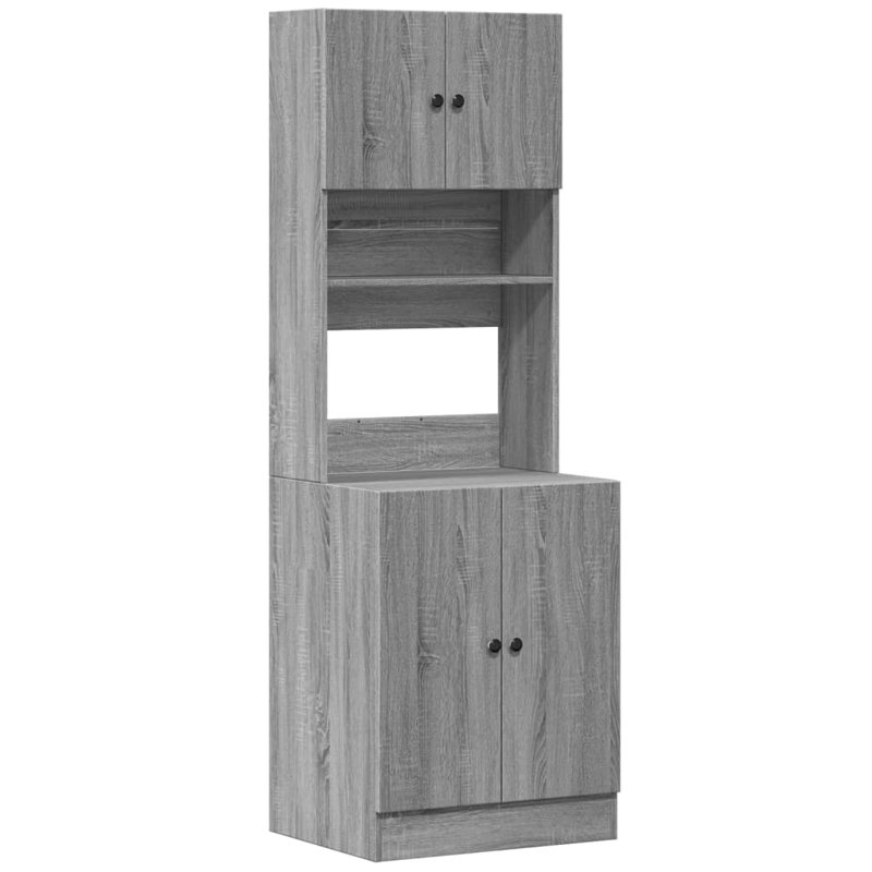 Kitchen Cabinet 60X50x180 Cm Engineered Wood, Grey Sonoma