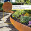 14cm H x 1000cm W Galvanised Steel Lawn Edging