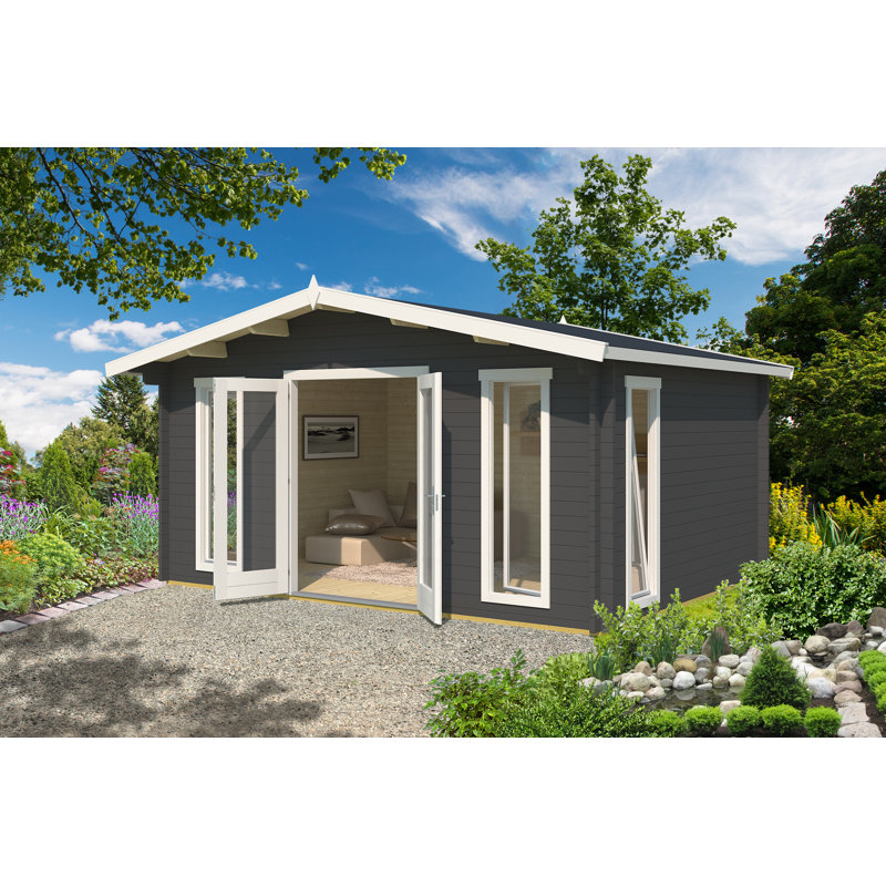 Lasita Elgin 16 x 12 Ft. Premium Log Cabin With Tempered Double Glazing (44mm)