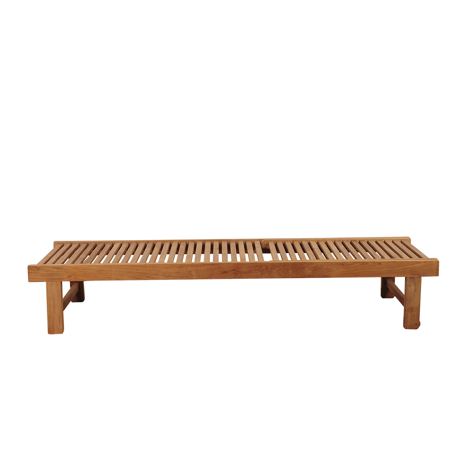 Arnoult 25" Teak Patio Chaise Lounge
