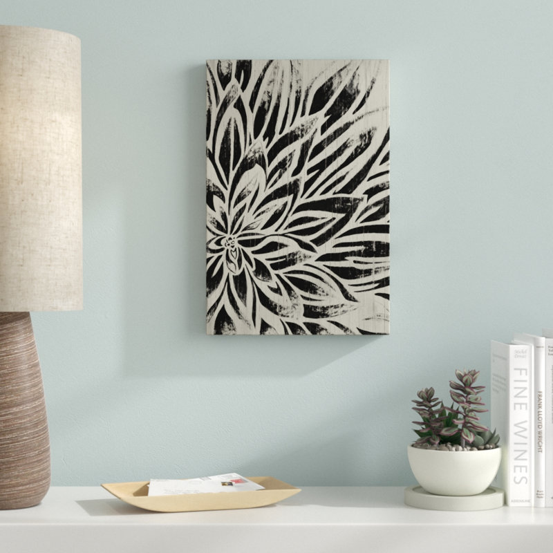 Barnwood Bloom II by June Erica Vess - Painting Print, Wrapped Canvas, 46cm H x 30cm W