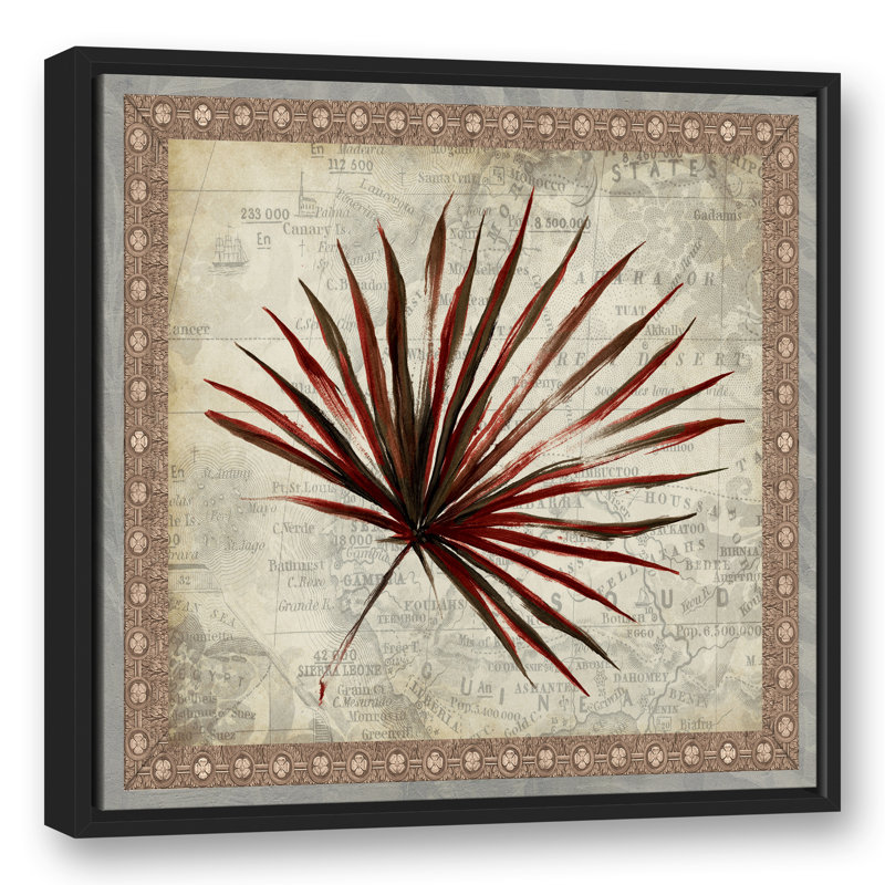 Fan Fan sur toile, Cadre flottant noir, H 25,75 po x l 25,75 po x P 1,75 po