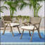 Chaise de salle à manger d'extérieur en bois d'acacia Helen, assise durable et élégante pour le patio et le jardin